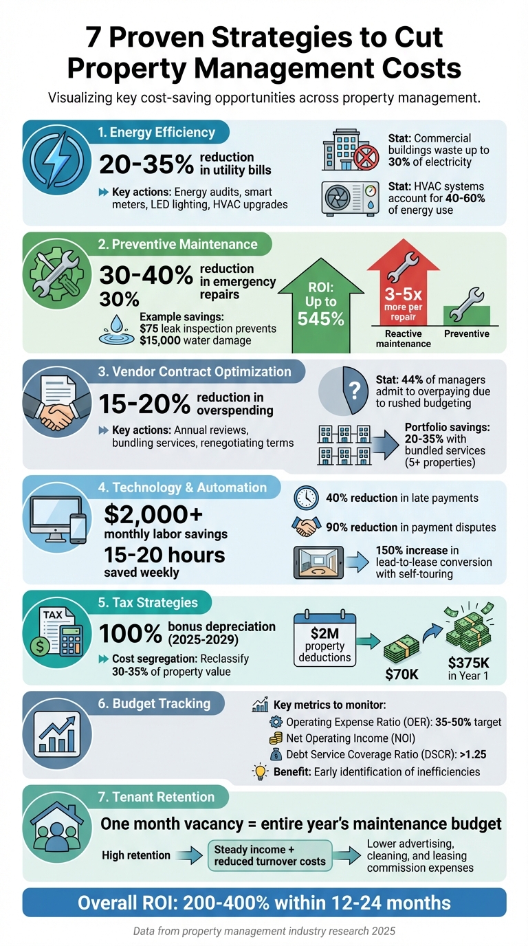 7 Cost-Cutting Strategies for Property Management with ROI Data